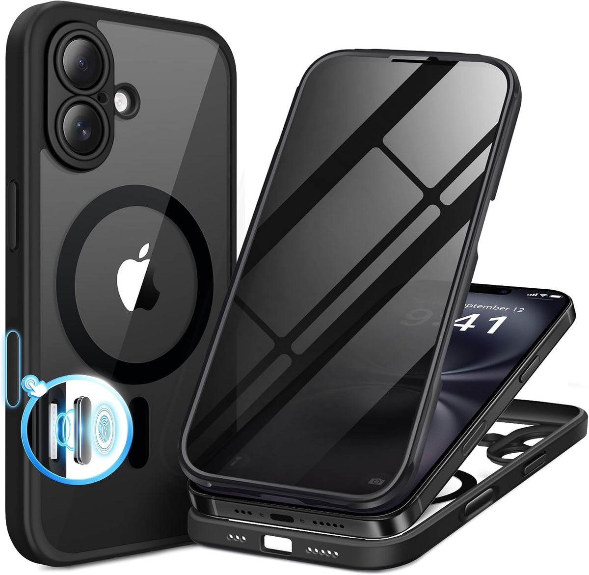 BERFY for iPhone 16 Pro Max Case, Fit for MagSafe