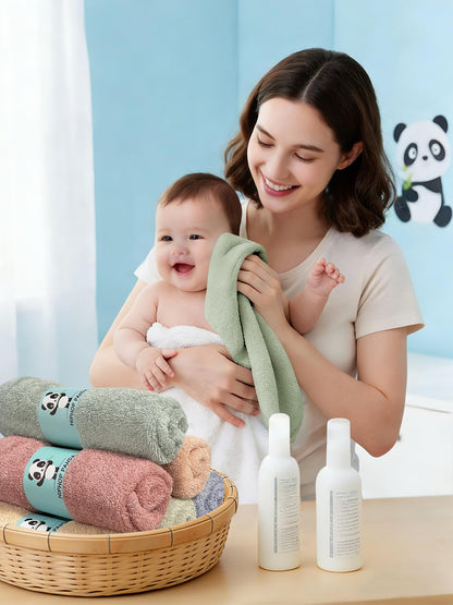 HIPHOP PANDA Soft Baby Washcloths, 2-Layer, 30 Pack Newborn Gift Set