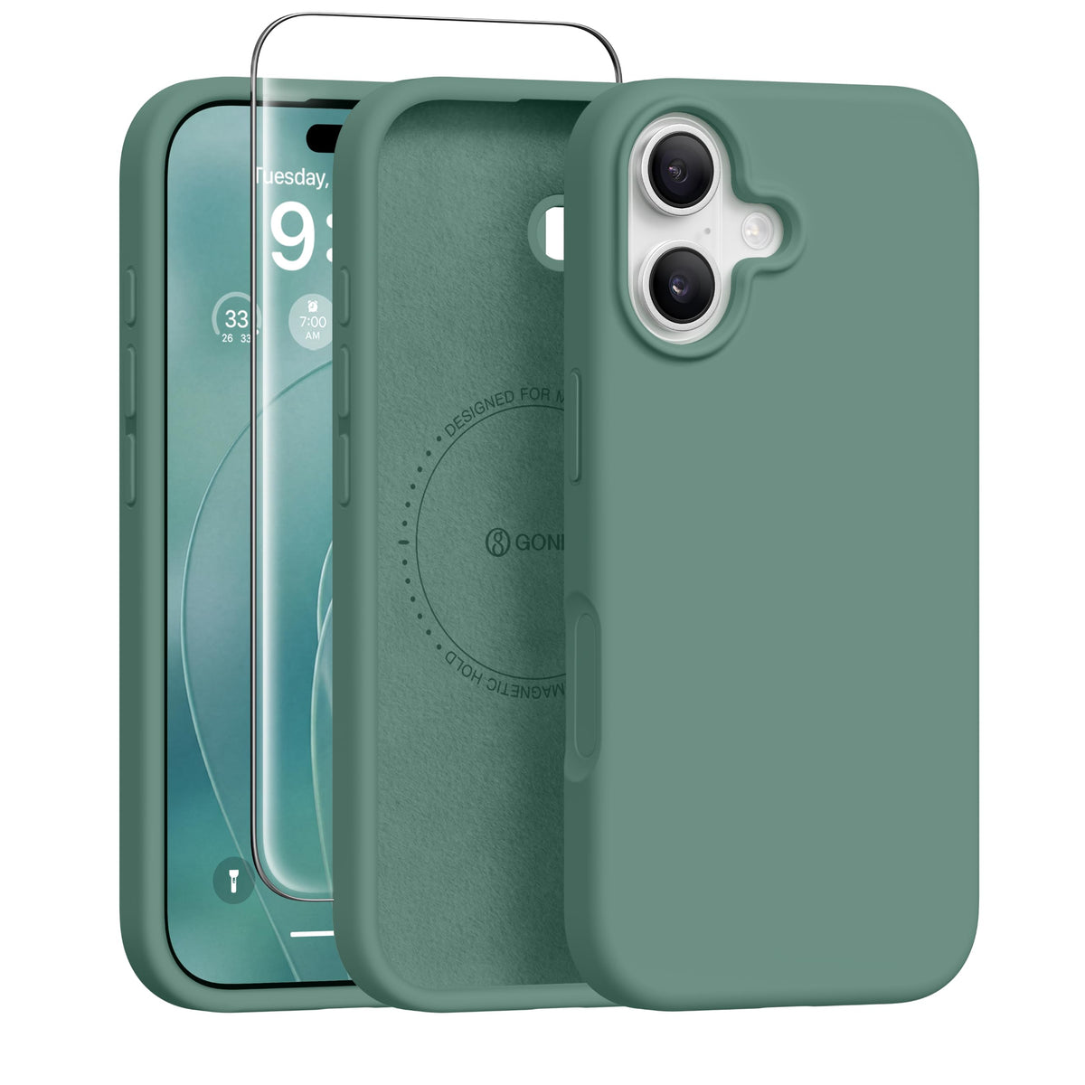 GONEZ for iPhone 18 Pro Max Case/iPhone 17 Pro Max Case, Mist Blue