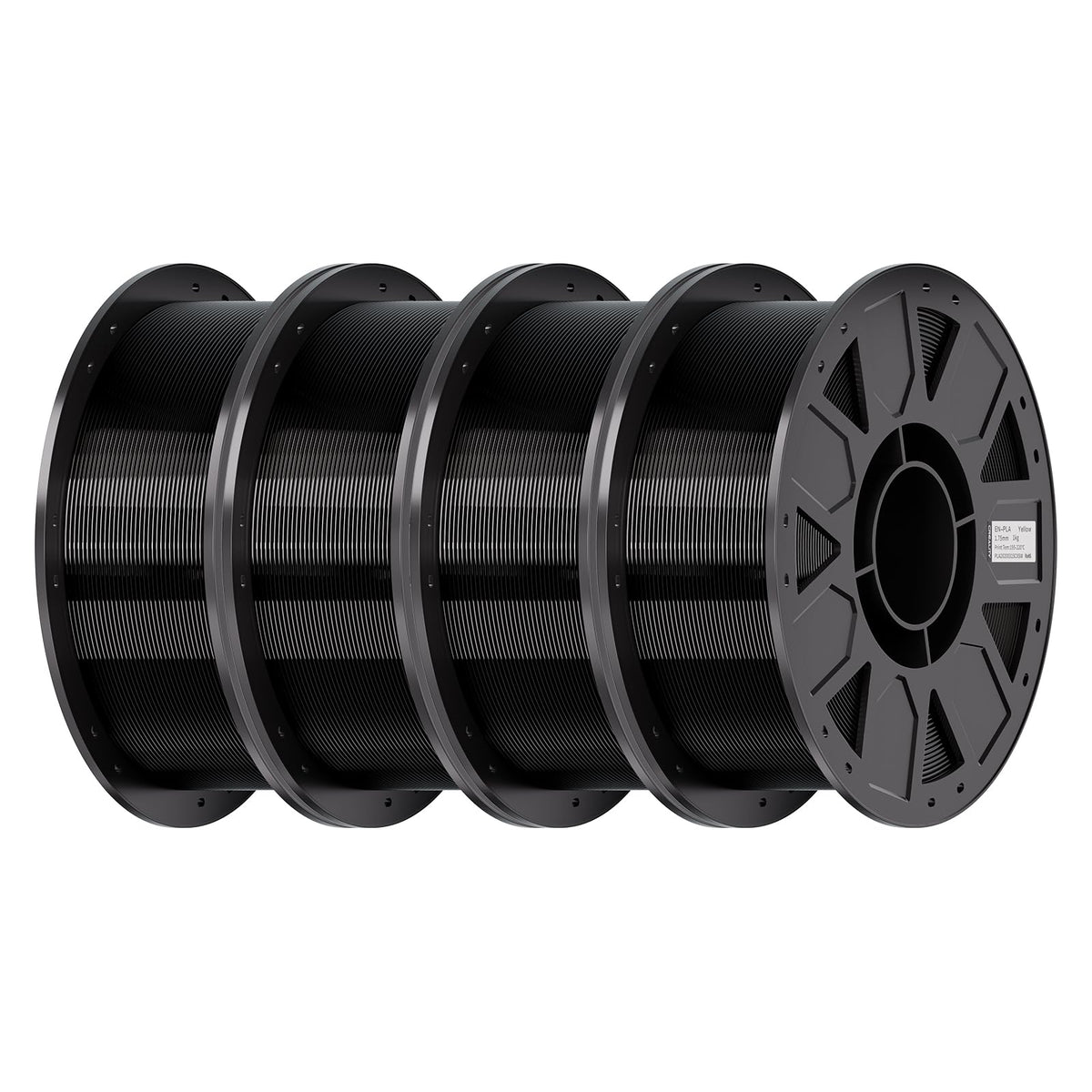 Creality PETG Filament 1.75mm 4KG, Black+White+Blue+Red, Total 4-Pack