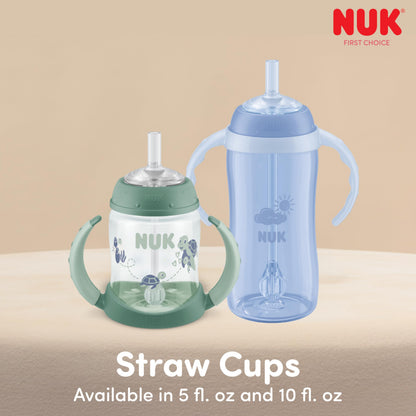 NUK Learner Straw Cup, 10oz, 2-Pack, Amazon Exclusive Timeless