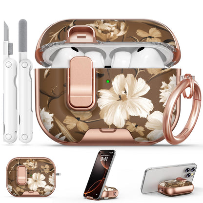 for AirPods Pro 2nd/1st Case (2023-2019)-Purple Bell Flower
