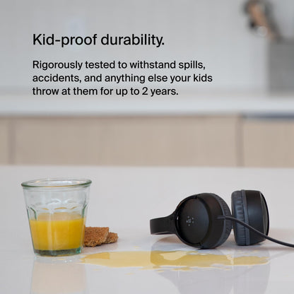 Belkin SoundForm Mini Kids Headphones, Wireless&Wired, 30H Playime, School