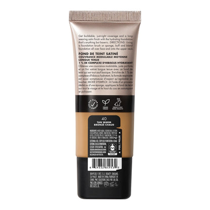 e.l.f. Soft Glam Satin Foundation, Medium Coverage, 43 Tan Cool