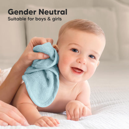 6-Pack Baby Washcloths, Soft Absorbent Washcloths for Face, Body (White)
