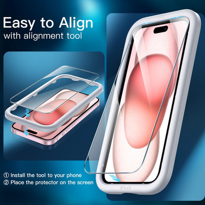 JETech Screen Protector for iPhone 18 Pro Max/17 Pro Max, 3-Pack