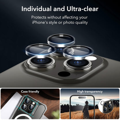 ESR 3 Pack for iPhone 17/iPhone 16 Pro Screen Protector, Align Frame