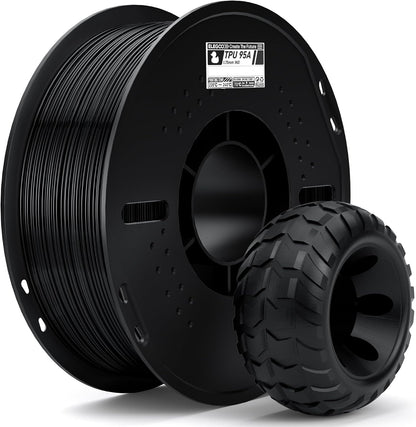 ELEGOO TPU 3D Printer Filament 1.75mm Black 1KG, 95A Flexible