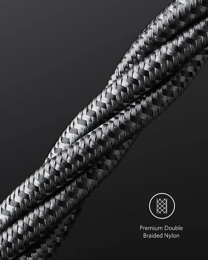 Anker USB C to USB C Cable, 100W Fast Charging Cable (2-Pack, 6 ft, Black)