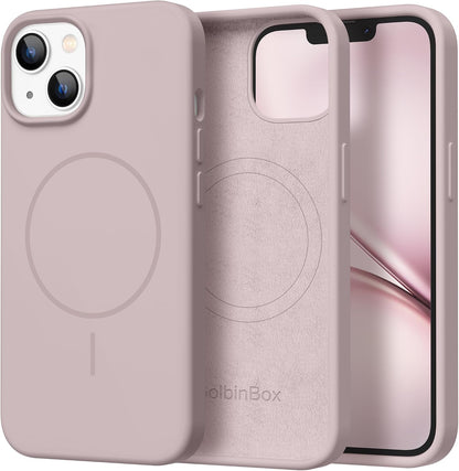 GolbinBox Magnetic for iPhone 13/14 Case, Silicone Cover, Blackcurrant