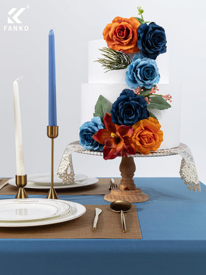 Fall Artificial Flowers DIY Bouquet Combo Faux Rose for Home Decor