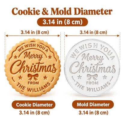 Personalized Cookie Stamp for Family Name Christmas Cookies & Gifts