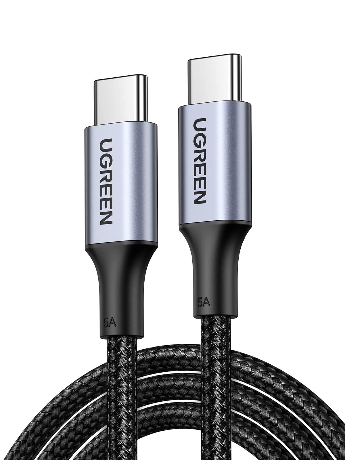 UGREEN 100W USB C to USB C Cable, Fast Charging, 2-Pack, 3.3ft, Black