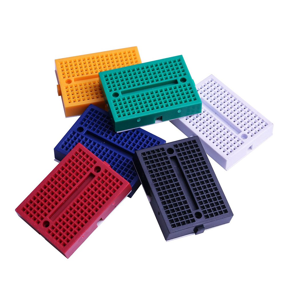 ELEGOO 400 Point Solderless Breadboard Kit, Small Prototyping Boards 6PCS