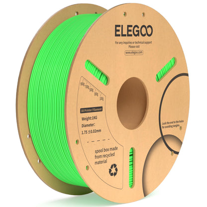 ELEGOO PLA Plus 3D Printer Filament 1.75mm White 2KG, Tougher & Stronger