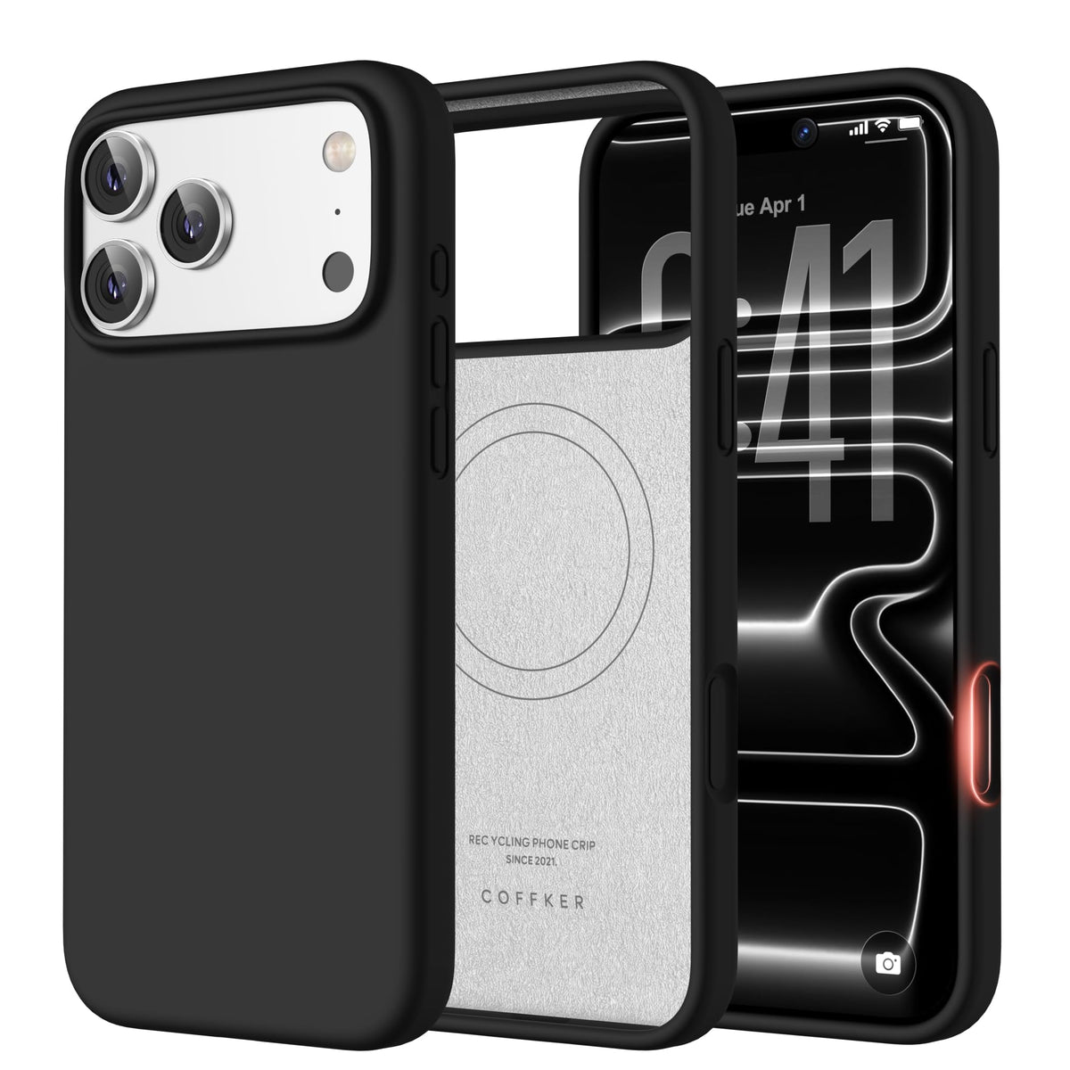 Magnetic for iPhone 18 Pro /17 Pro Case Silicone, Wine Red
