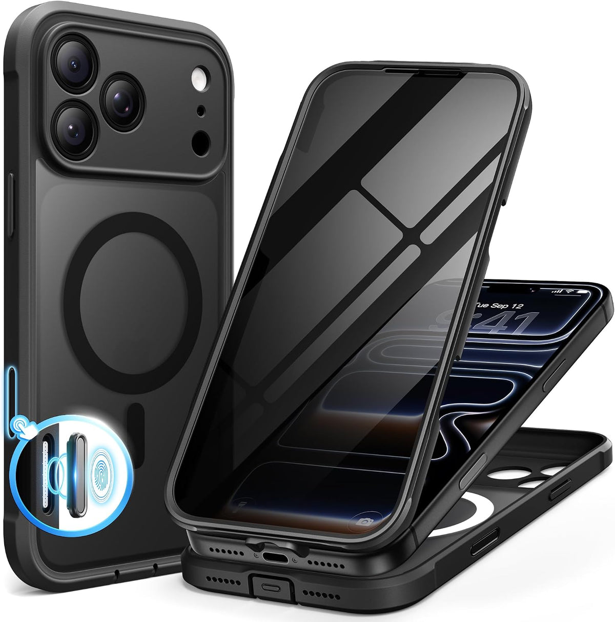 BERFY for iPhone 16 Pro Max Case, Fit for MagSafe