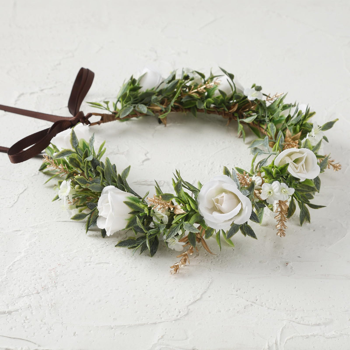 Pink Bohemian Flower Crown, Fairy Babys Breath Flower Headband