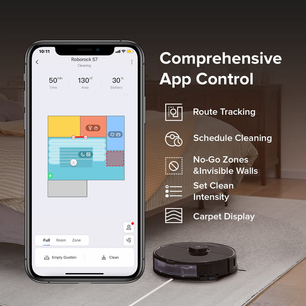 roborock Qrevo CurvX Robot Vacuum and Mop, 22,000Pa Suction