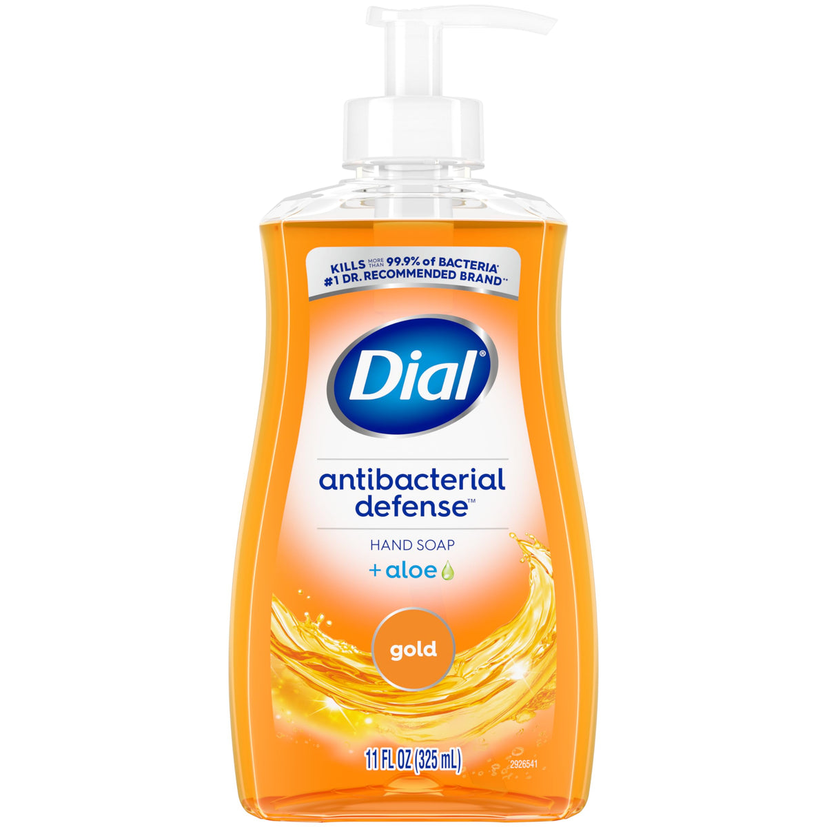 Dial Antibacterial Defense Liquid Hand Soap + Aloe, White Tea Scent, 11 Fl Oz (Pack of 4), Dermatologist-Tested Hand Wash, Gentle Formula