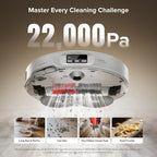 roborock Qrevo CurvX Robot Vacuum and Mop, 22,000Pa Suction