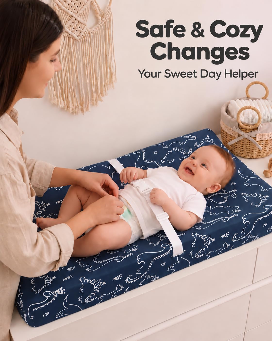 Yoofoss 2-Pack Baby Crib Sheets for Boys Girls 52x28 (Green+Leaf)