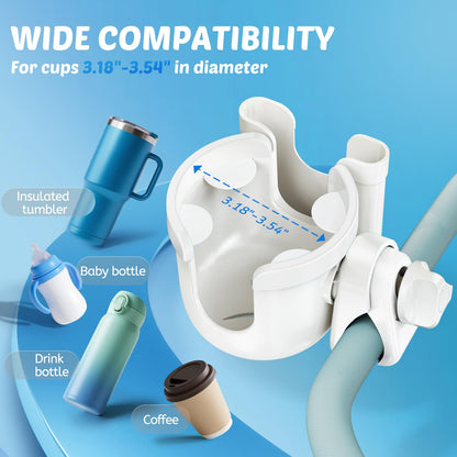 2-Pack Cup Holder for Walker: Wheelchair Cup Holder for Seniors and Adults