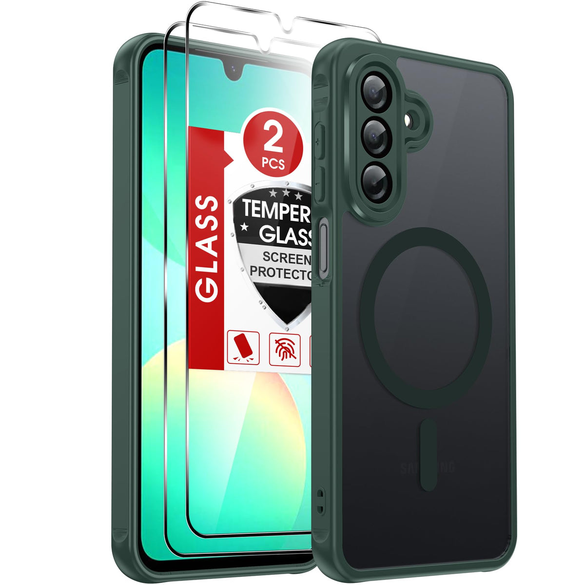 LeYi for Pixel-8A Phone Case: MagSafe Fit & Screen Protector Crystal Clear
