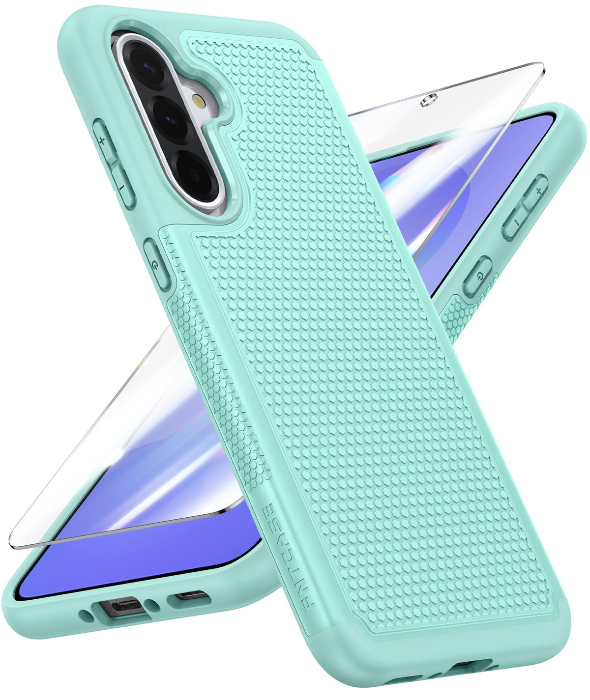 FNTCASE for Google Pixel 9a Case: Green Non Slip Textured