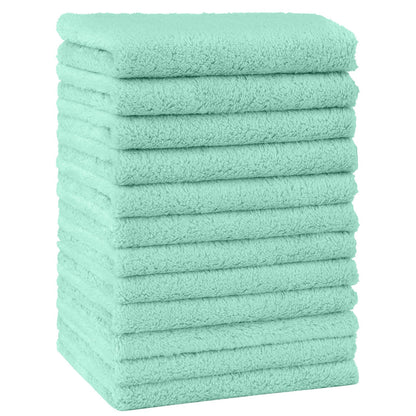 HOMEXCEL Baby Washcloths 24 Pack Microfiber Coral Fleece Soft Wash Cloths