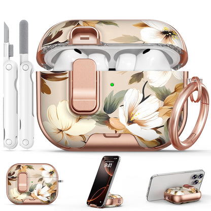 for AirPods Pro 2nd/1st Case (2023-2019)-Purple Bell Flower