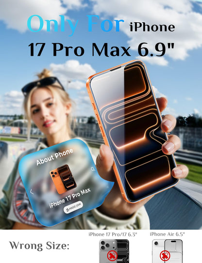 MAGIC JOHN for iPhone 18 Pro Max Screen Protector Easy Installation