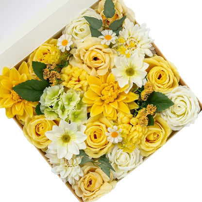 Fall Artificial Flowers DIY Bouquet Combo Faux Rose for Home Decor