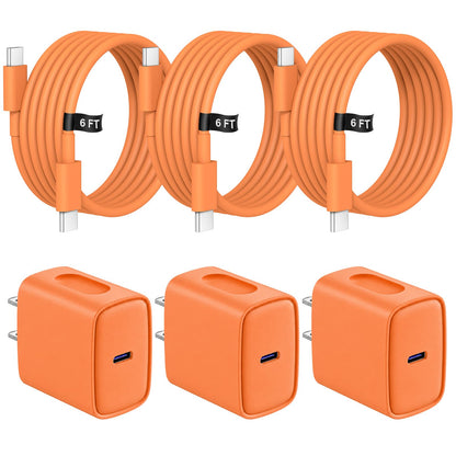 iPhone 18 17 16 15 Charger Fast Charging 3 Pack USB C Charger Block