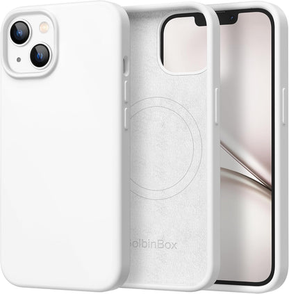 GolbinBox Magnetic for iPhone 13/14 Case, Silicone Cover, Blackcurrant