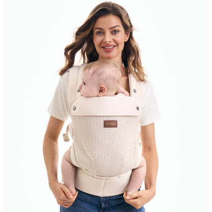 Momcozy PureHug Baby Carrier - Ergonomic, Cozy and Lightweight for 7-45 lbs