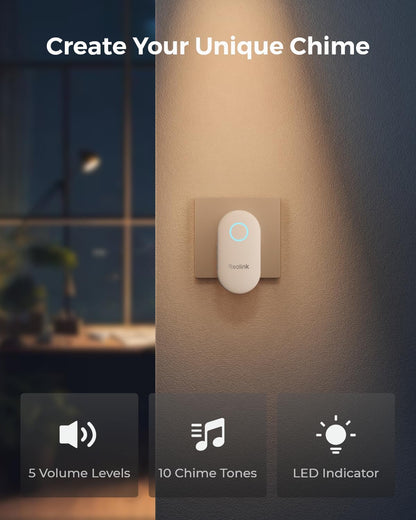 REOLINK Chime Plus, Compatible with Reolink Video Doorbell PoE/WiFi V2 and