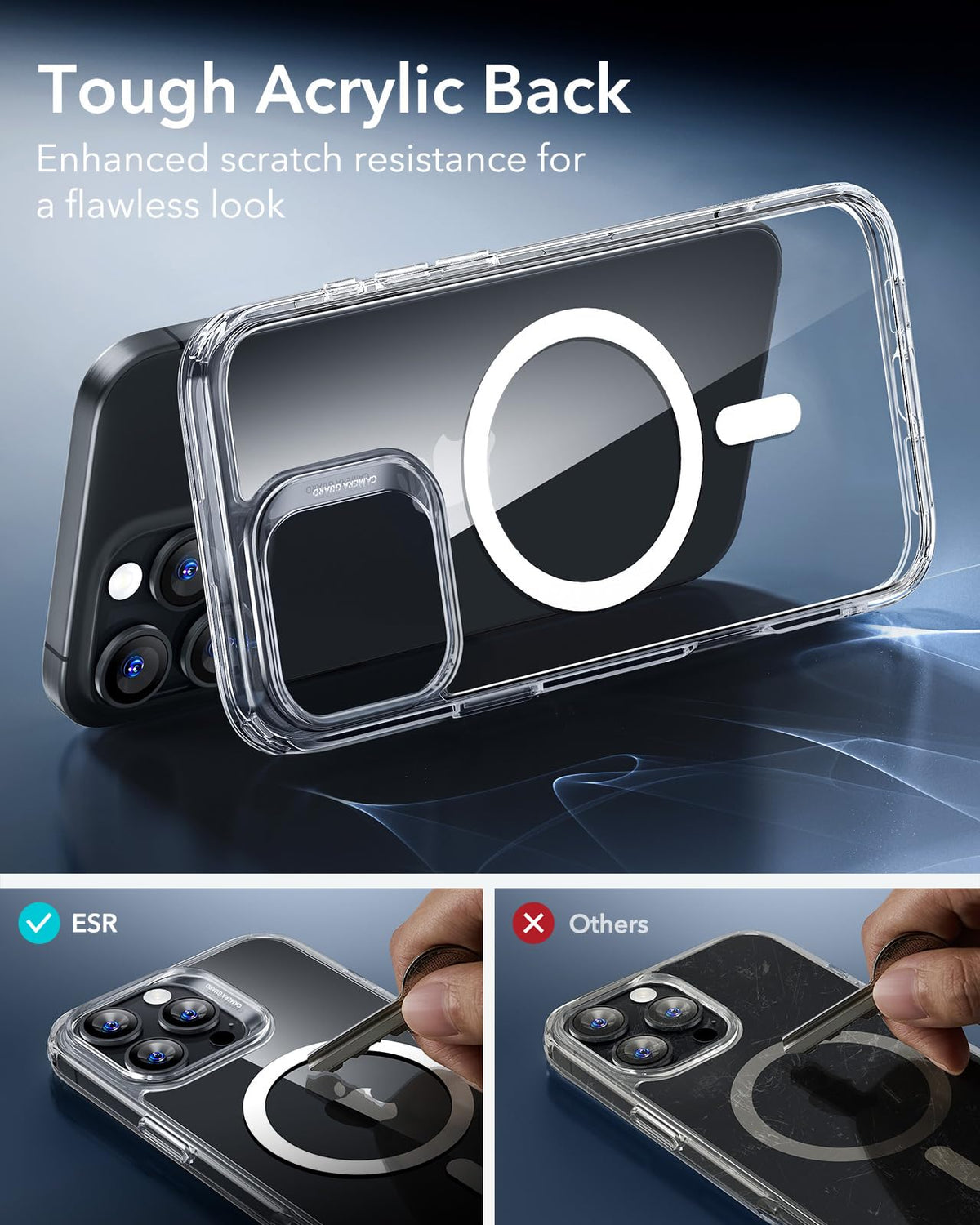 ESR Classic Hybrid for iPhone 16 Pro Max Case, Clear