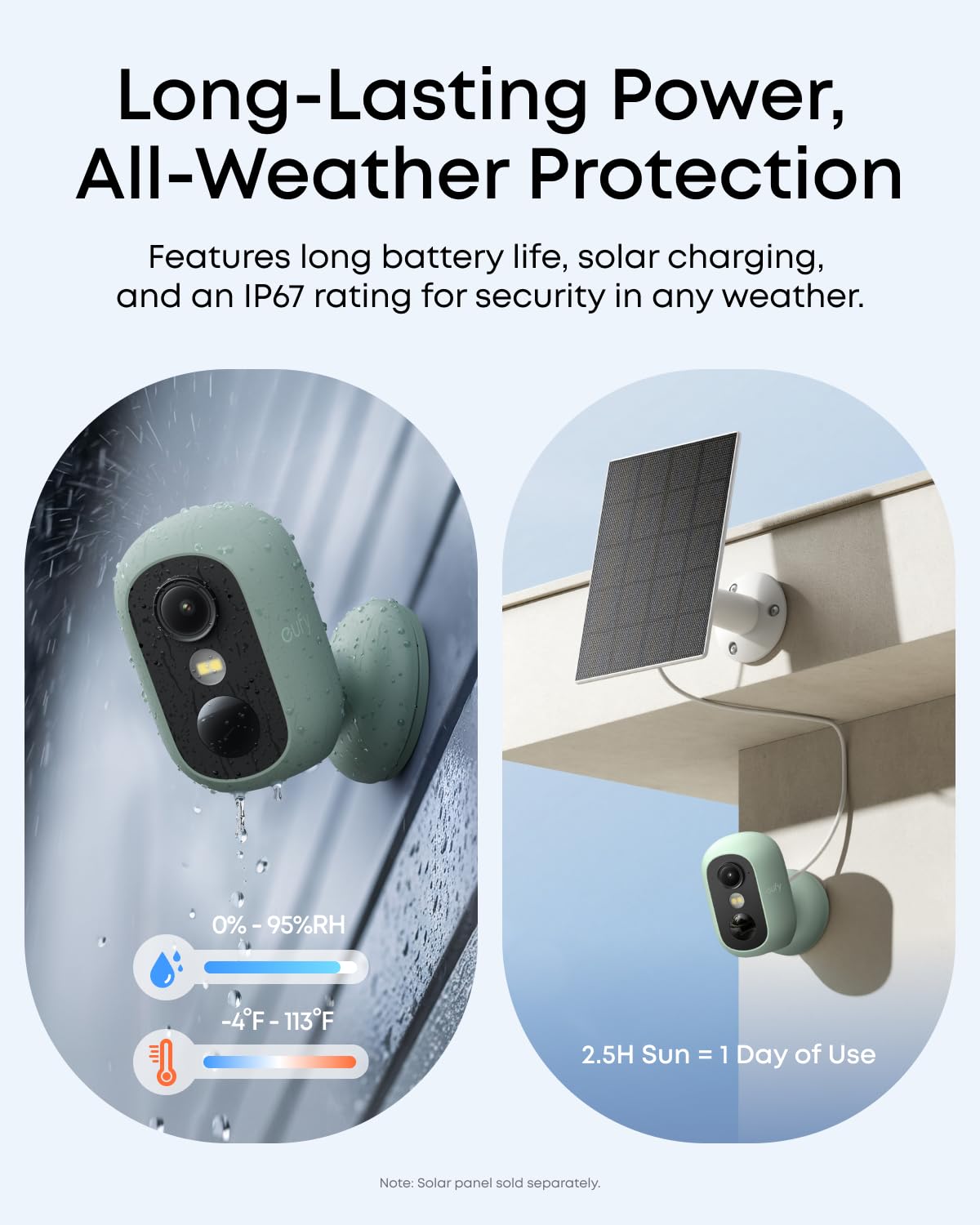 eufy Security Indoor/Outdoor Camera C35, Spotlight-Free Color Night Vision