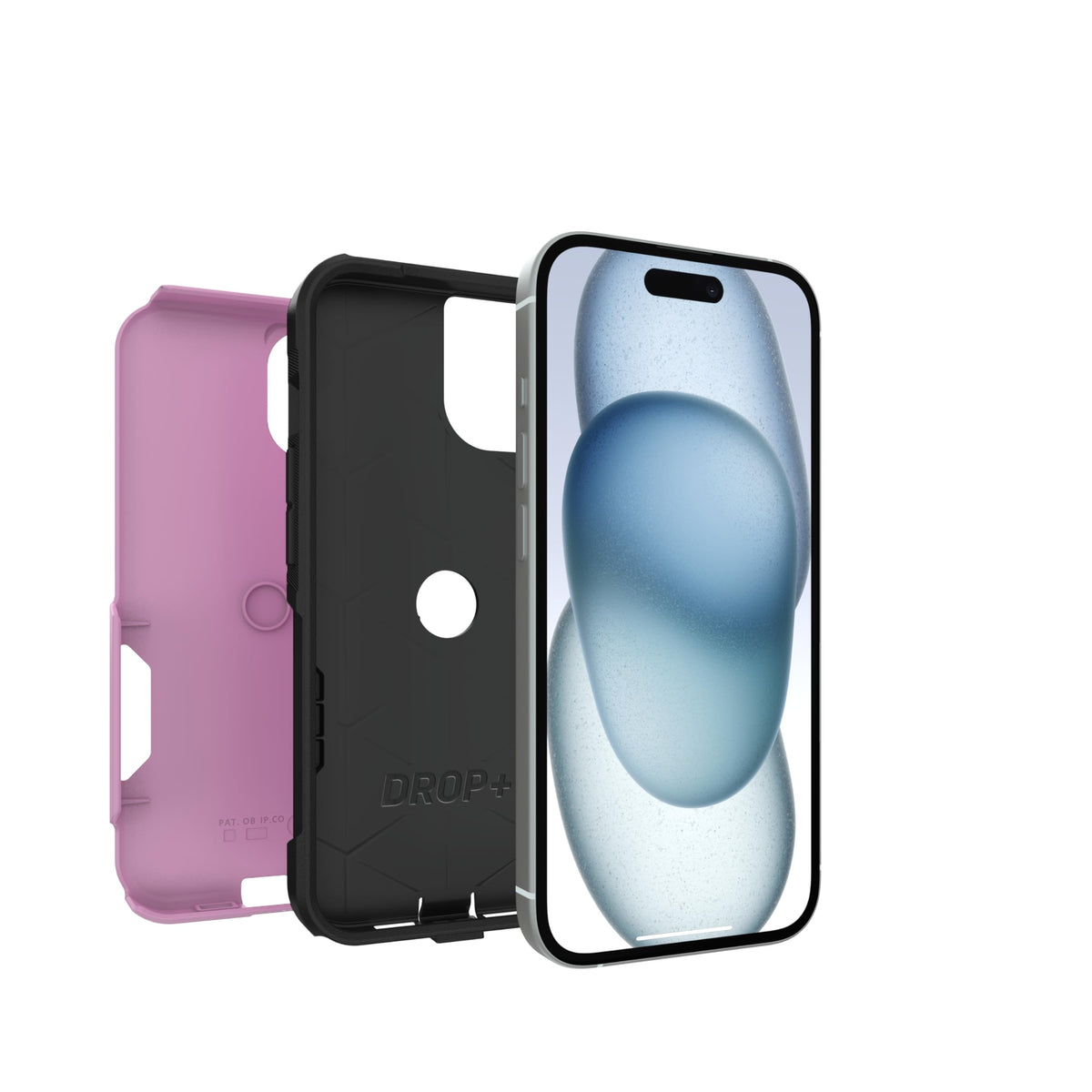 OtterBox iPhone 17e, 16e, 15, 14, & 13 Commuter Series Case - Black, Slim & Tough, Pocket-Friendly, with Port Protection - Thin & Protective iPhone Case, Dual-Layer, Impact Absorbing iPhone Case
