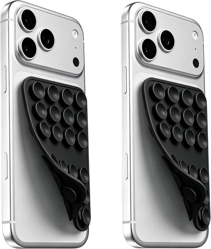 Upgraded Double Sided Silicone Suction Phone Case Detachable Mount, White