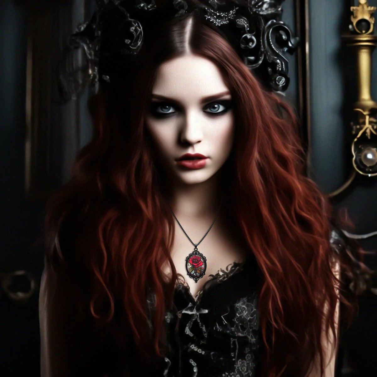 Gothic Necklace as Halloween Costume Jewelry for Women