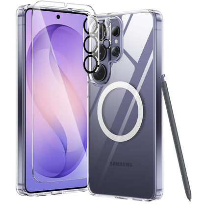 toushion 3 in 1 for iPhone 15 Plus Case Transparent