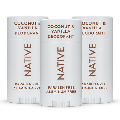 Native Aluminum-Free Deodorant for Women & Men, Coconut & Vanilla, 2.65oz