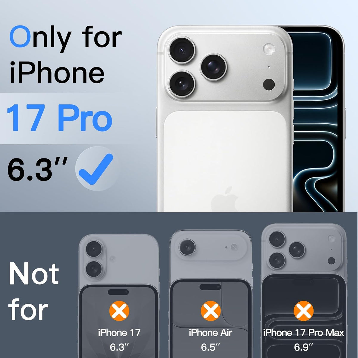 JETech Privacy Screen Protector for iPhone 16 Pro Max, 2-Pack