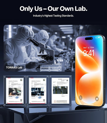 TORRAS Military-Grade Unbreakable for iPhone 18 Pro Screen Protector 2-Pack