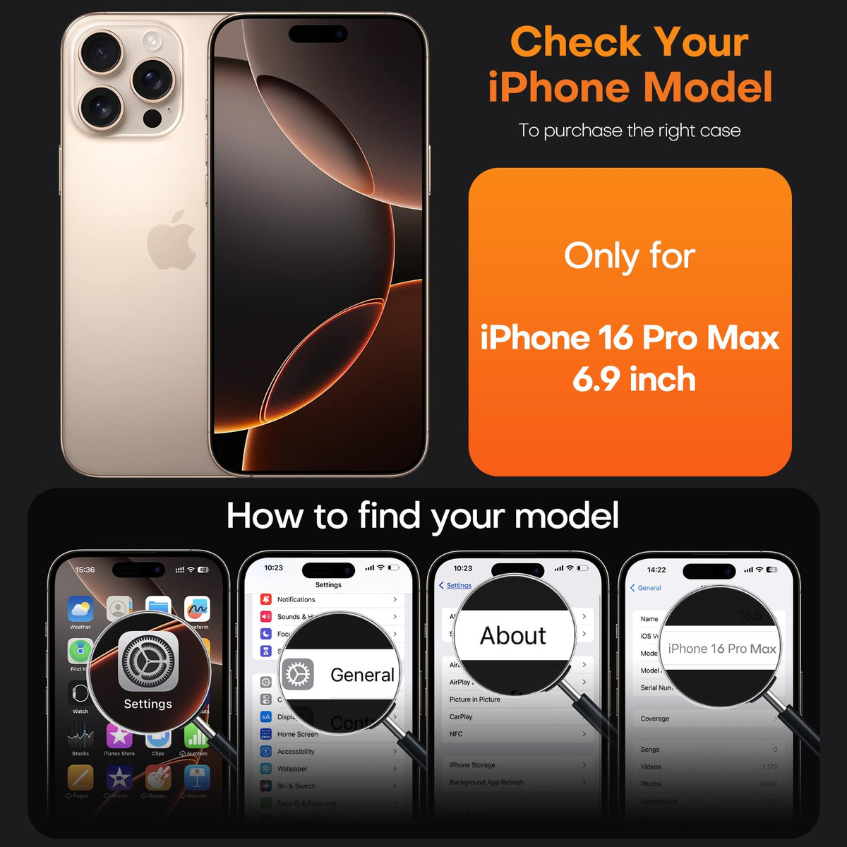 TAURI for iPhone 16 Pro Case, Compatible with MagSafe, Clear