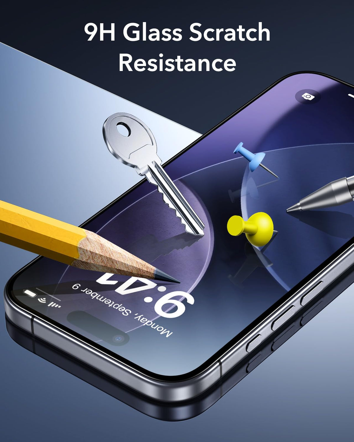 ESR 3 Pack for iPhone 17/iPhone 16 Pro Screen Protector, Align Frame