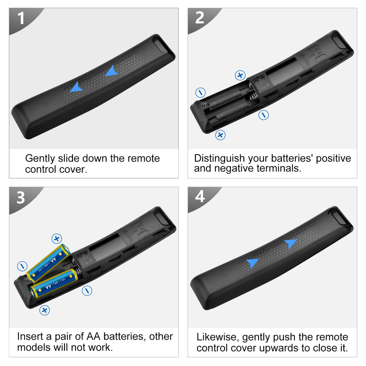 Replacement Remote Control for Hisense Smart Google TV，for Hisense UHD 4K ULED Google TVs