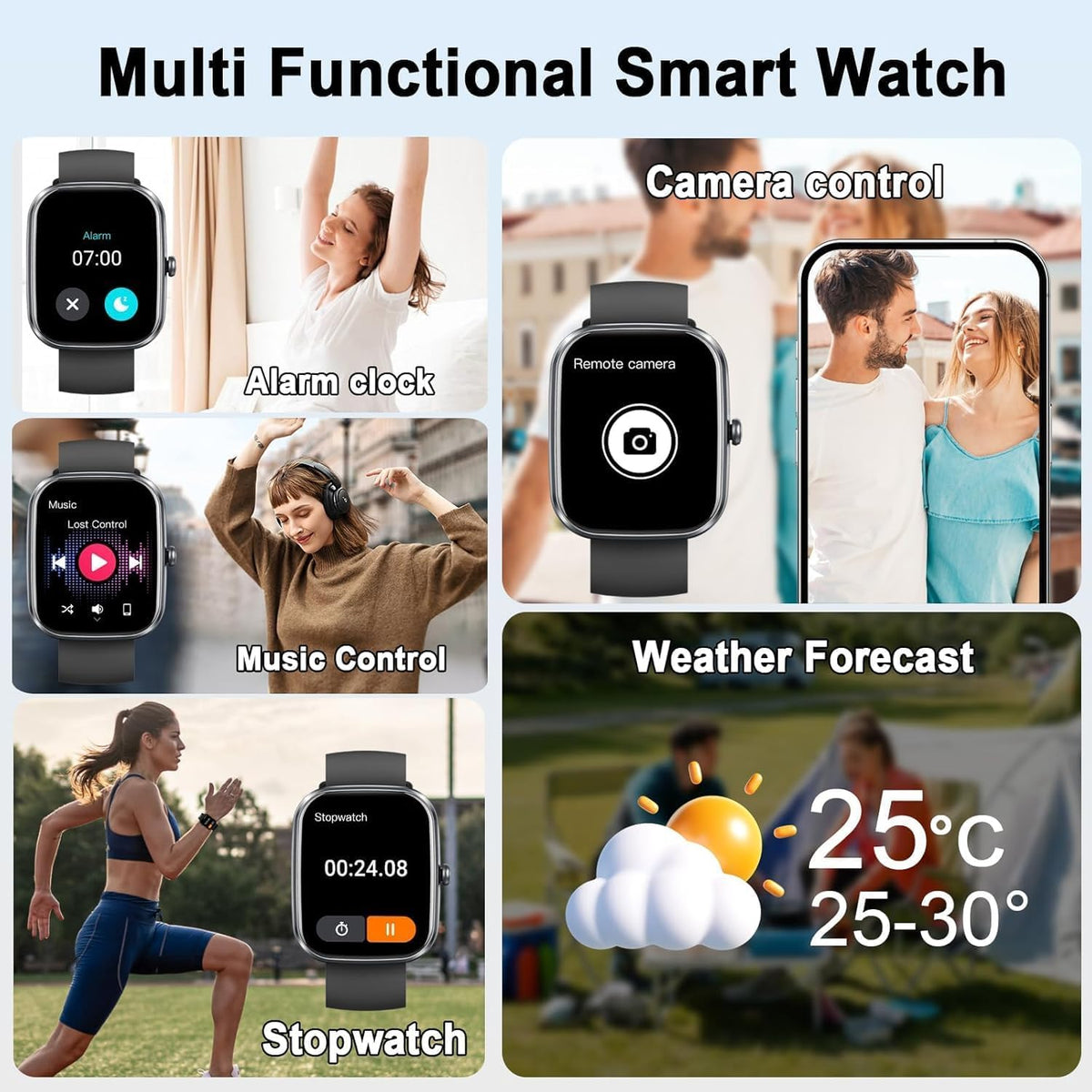 Motast Smart Watch, Fitness Tracker 1.69'' HD for Men Women,